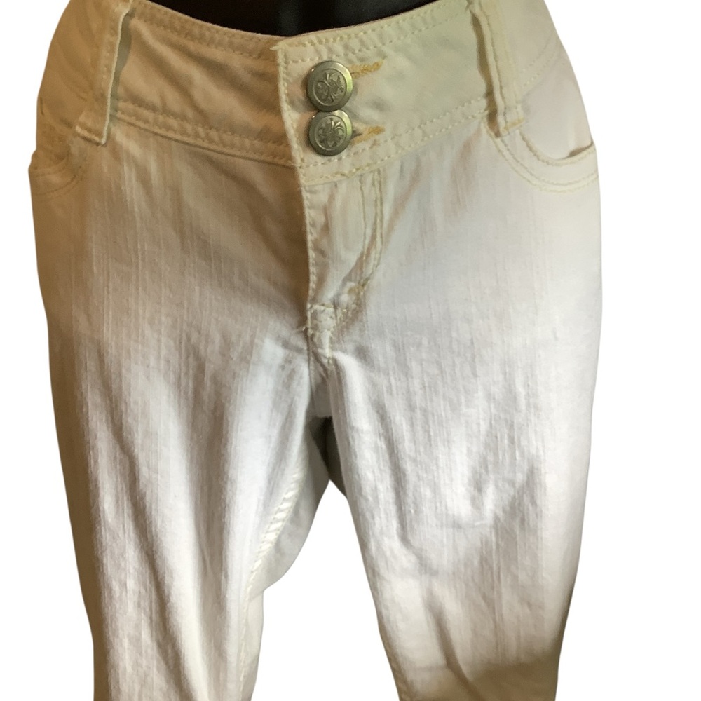 No Boundaries Cream Button-Fly Jeans Excellent Condition Size 9 - Picture 8 of 12